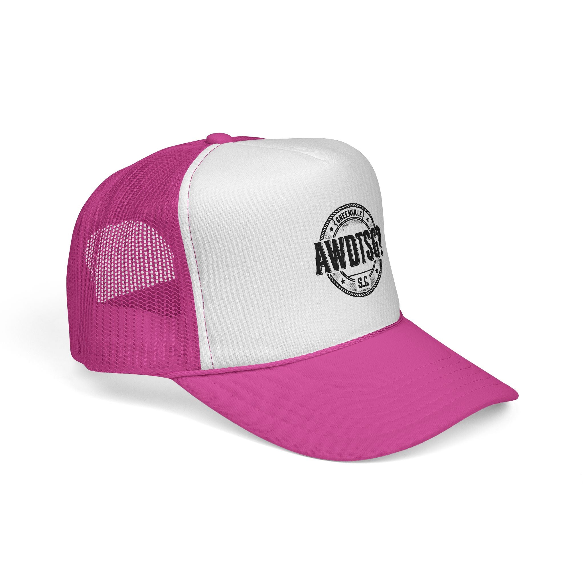 Greenville “AWDTSG?” Trucker Hat – Retro Snapback Mesh Cap | Greenville SC