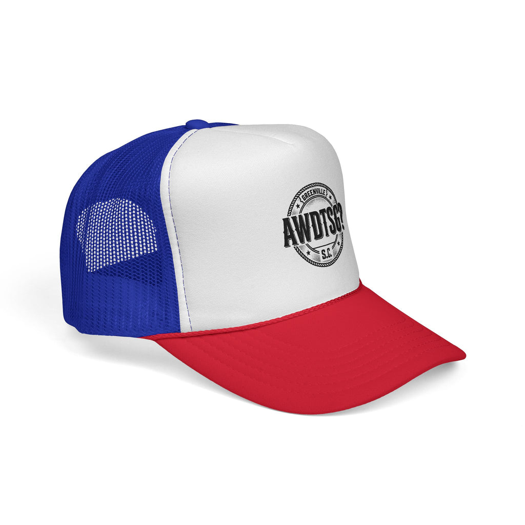 Greenville “AWDTSG?” Trucker Hat – Retro Snapback Mesh Cap | Greenville SC