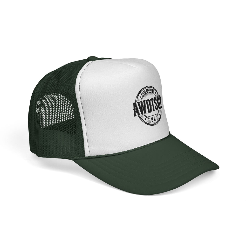 Greenville “AWDTSG?” Trucker Hat – Retro Snapback Mesh Cap | Greenville SC
